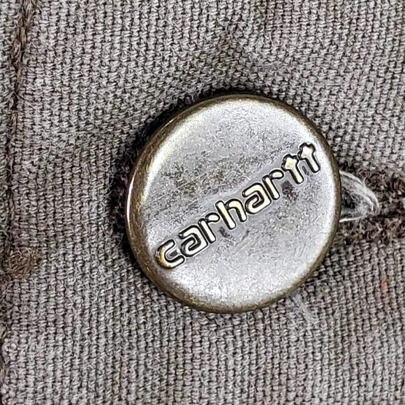 Carhartt Cargo Shorts Mens Size 36 Canvas Cotton Relaxed Beige Tan Pockets - Picture 6 of 10